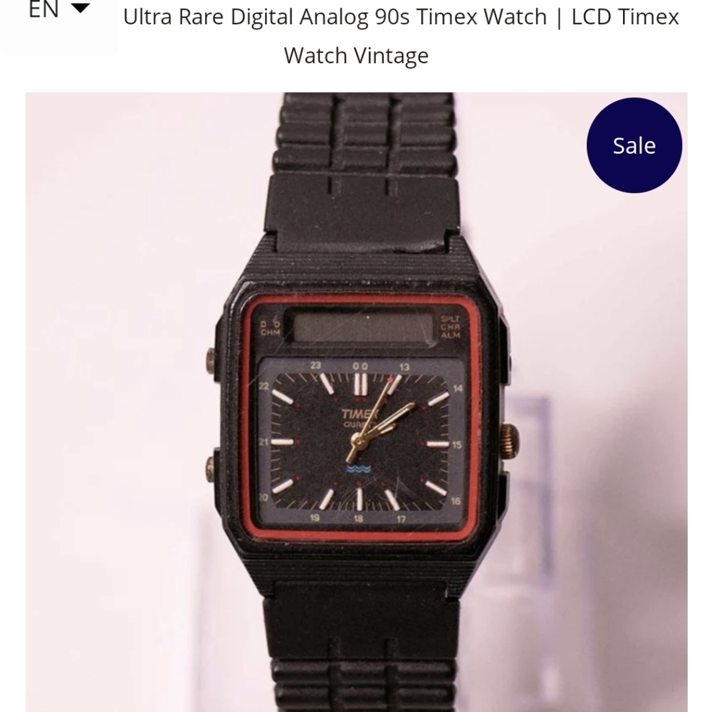 Ultra Rare Vintage Analog 90's Watch